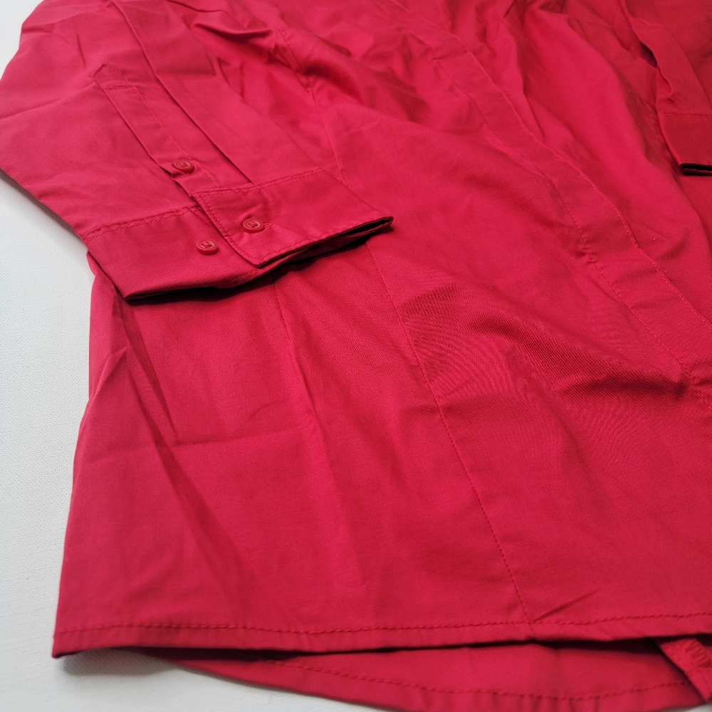 Riders by Lee Indigo Easy Care 3/4 Sleeve Woven Shirt Size XL - Picture 3 of 8